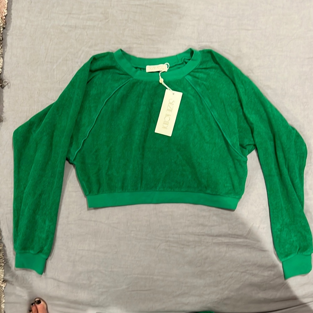 Suzie Kondi matching sweatsuit x small! Brand new with tags